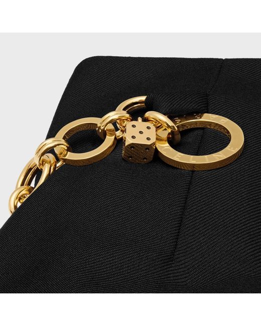 Céline Black Midi Skirt Virgin Wool Mohair
