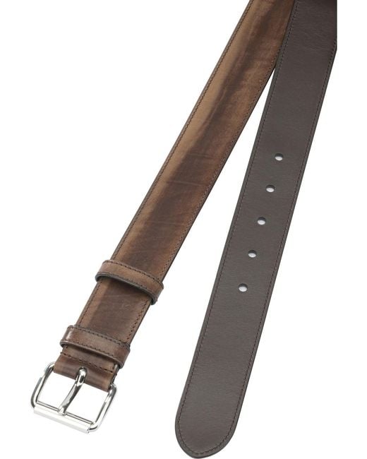 Prada Brown Leather Belt for men