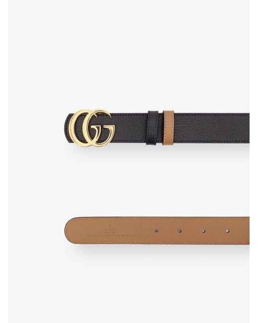 Gucci White Gg Marmont Leather Belt
