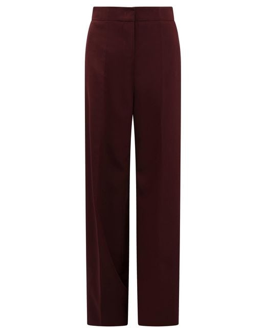 Semler Purple Wide Leg Pants Bordeaux