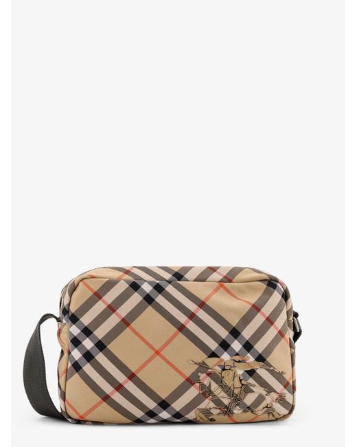 Burberry Gray Essential Nylon Crossbody Bag for men