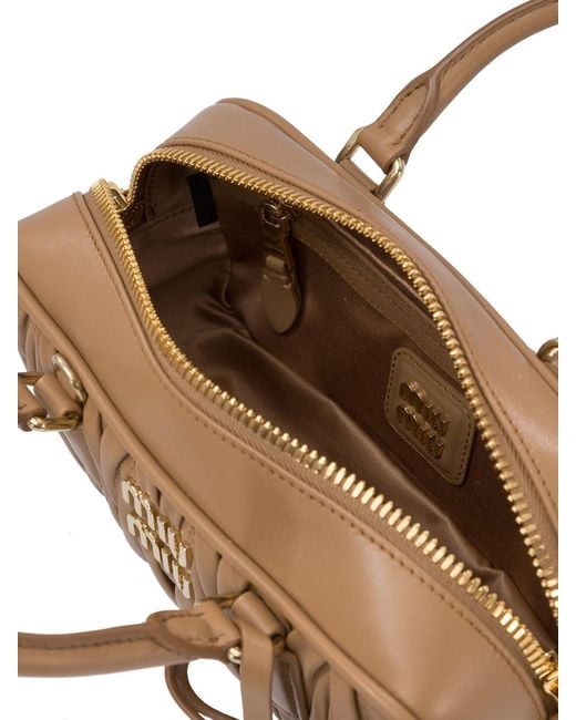 Miu Miu Brown "Arcadie" Small Handbag