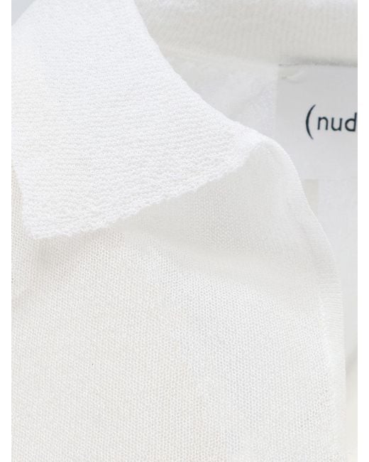 Nude White Polo Shirt