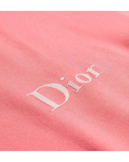 Dior Pink Cotton T-Shirt for men