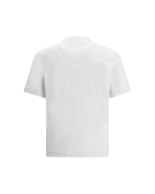 Brunello Cucinelli White T-Shirts for men