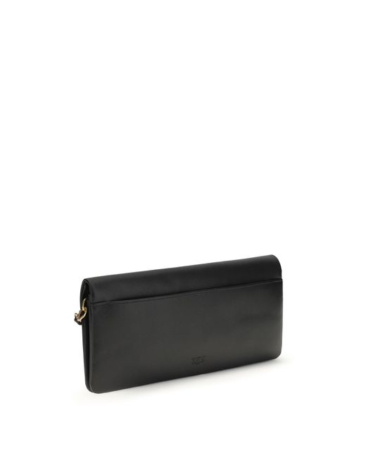 Pinko Black Clutch Bag Love Medium