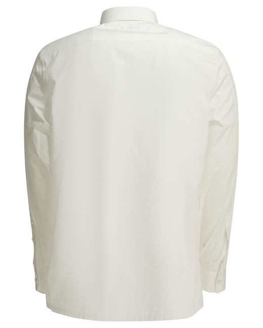 Givenchy White Camicia Casual Con Logo for men