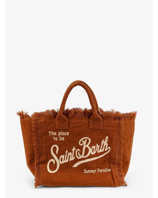 Women's Brown Vanity Linen Shoulder Bag