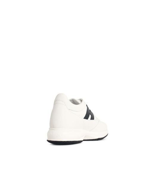 Hogan White Interactive' Leather Sneakers