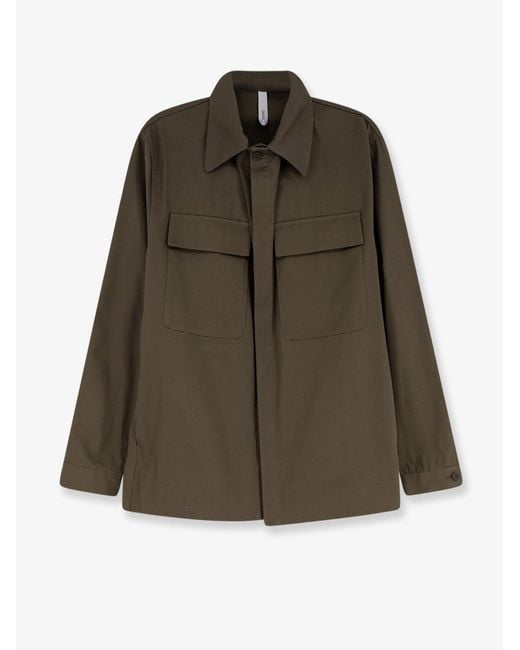 Hevò Green Specchiolla Cotton Shirt for men