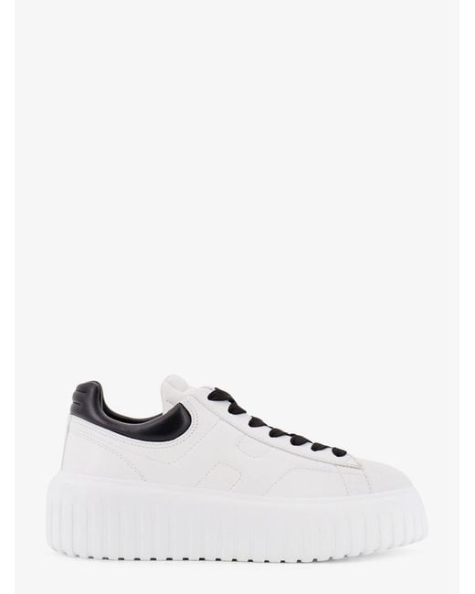 Hogan White And Leather Sneakers