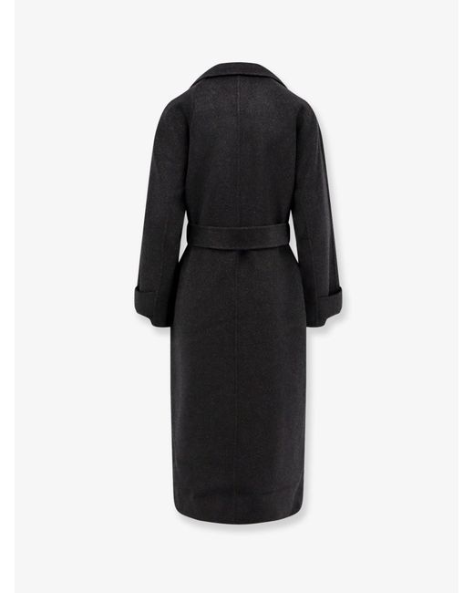 The Dynamis Studio Black Savile Double-Breasted Wool Coat