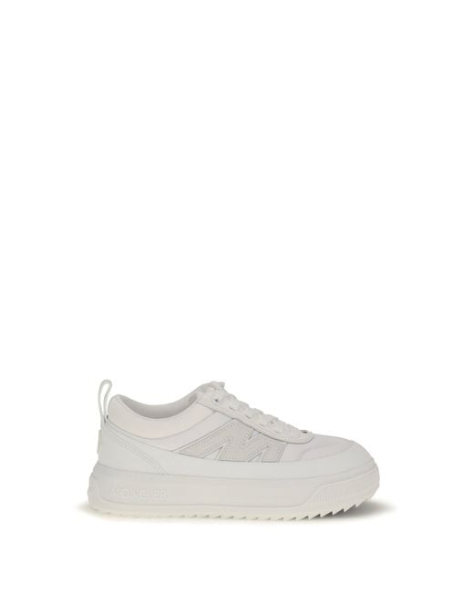 Moncler White Altive Low Top Sneakers