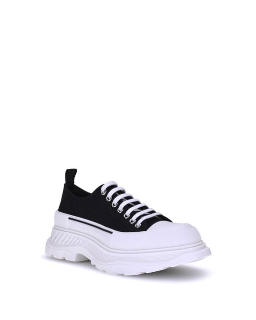 McQueen White Tread Slick Sneakers for men