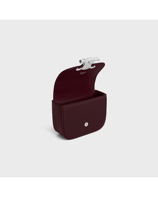 Céline Red "Claude" Mini Crossbody Bag
