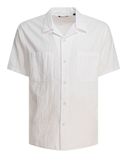 Vince White Seersucker Shirt for men