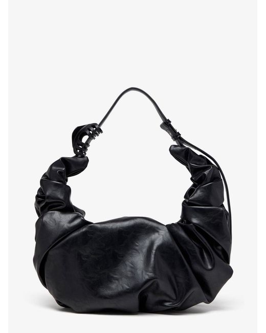 Women's Black Grab-D Hobo L Pu Crossbody Bag