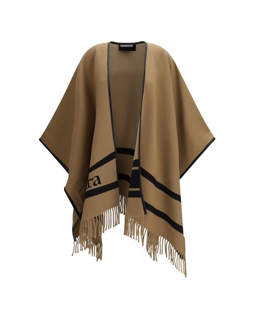Max Mara Multicolor Aris Wool Poncho