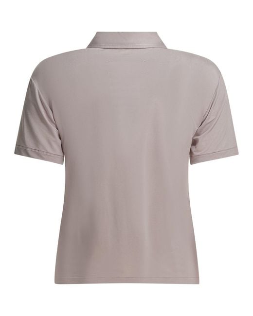 Maison Margiela Gray Polo Shirt With Buttons