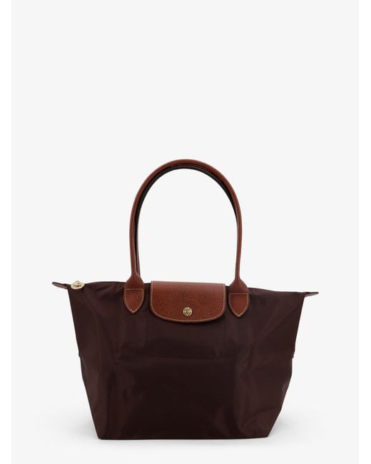 Longchamp Brown Le Pliage Nylon Shoulder Bag
