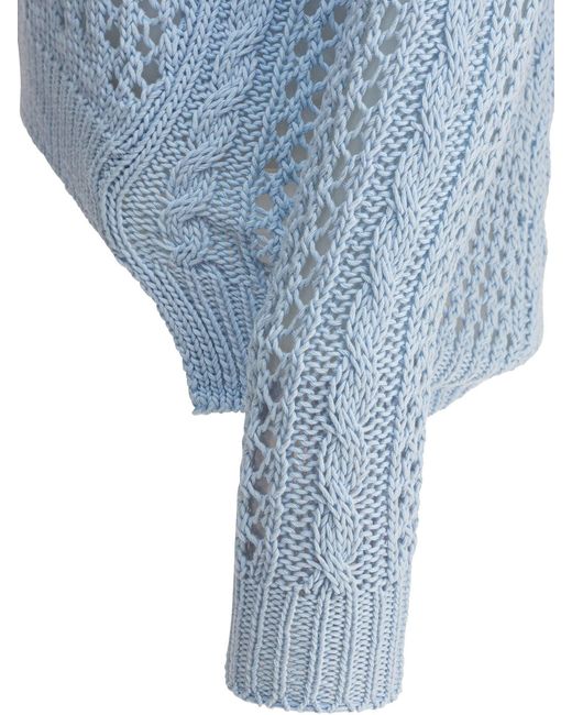 Rakku Blue Summer Breathlessnazionale Light Knitwear