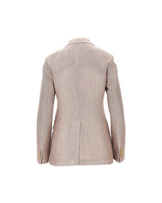 Tagliatore Brown 'Parigi' Cotton Double-Breasted Jacket