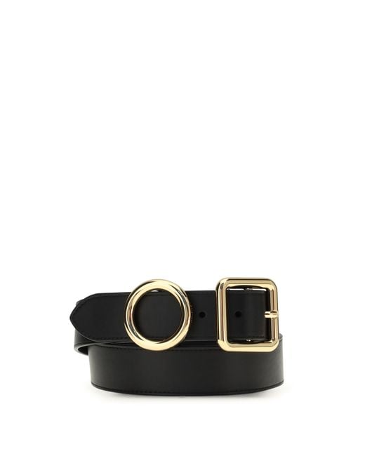 Jacquemus Black Leather Regalo Belt