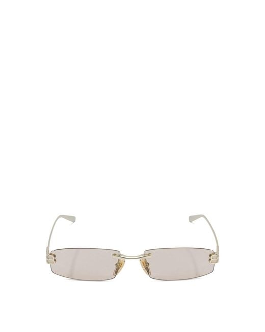 Balenciaga White "Gossip S" Sunglasses