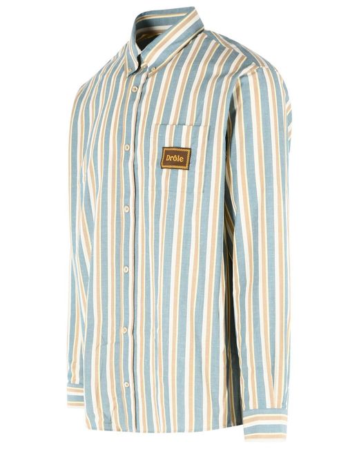 Drole de Monsieur Green 'Rayée' Cotton Shirt