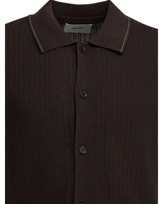 NN07 Black Nalo Knitwear Brown for men