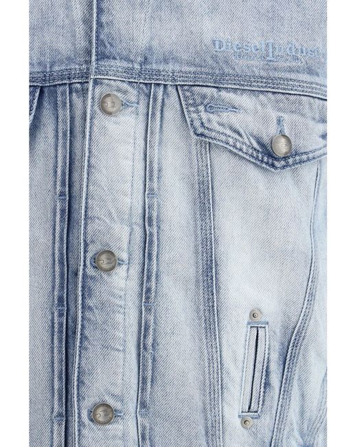 DIESEL Blue D-Denver-Fsi1 Denim Jacket for men