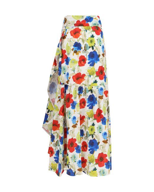 Sara Roka White Skirt Marzia Linen