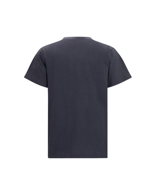 Ganni Blue Crewneck T-Shirt