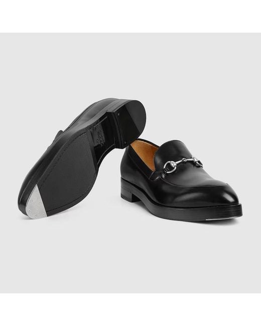 Gucci Black Loafers With Horsebit for men