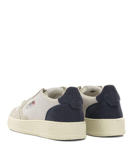 Autry White Medalist Low Sneakers for men