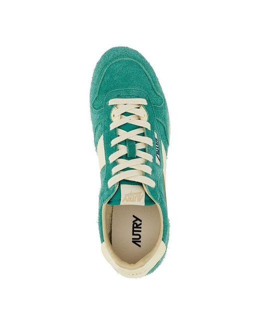 Autry Green 'Windspin' Suede Leather Sneakers for men