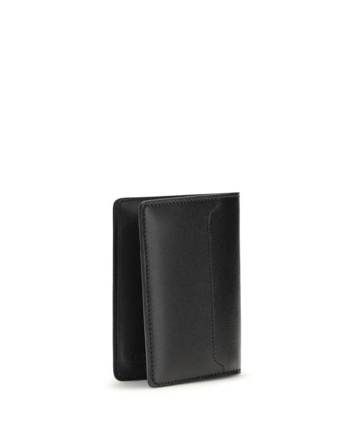 Fendi Black Leather Card Holder for men