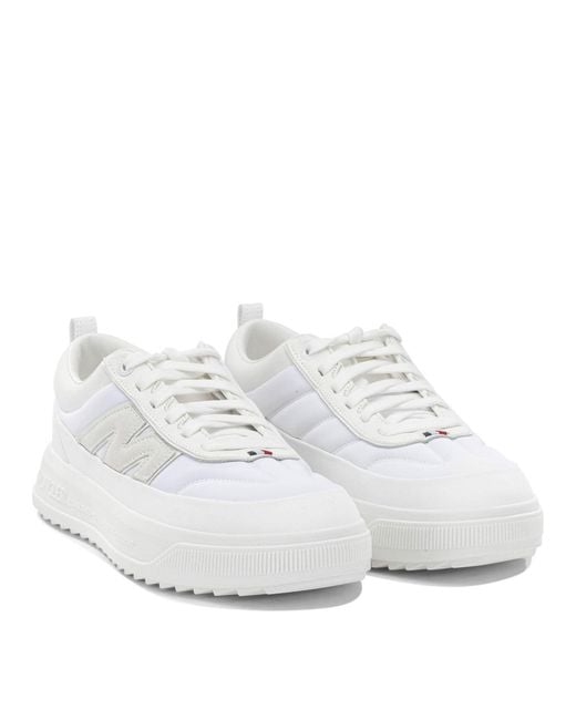 Moncler White "Altive" Low-Top Sneakers