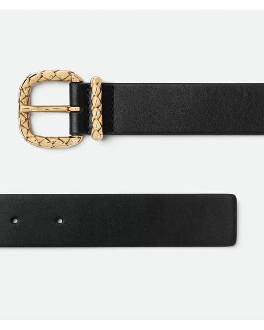Bottega Veneta Black Coaxial Belt With Loop