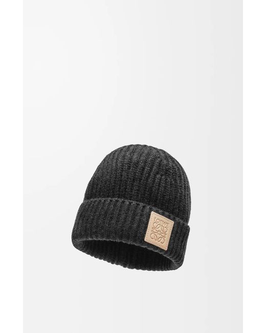 Loewe Black Cashmere Beanie for men