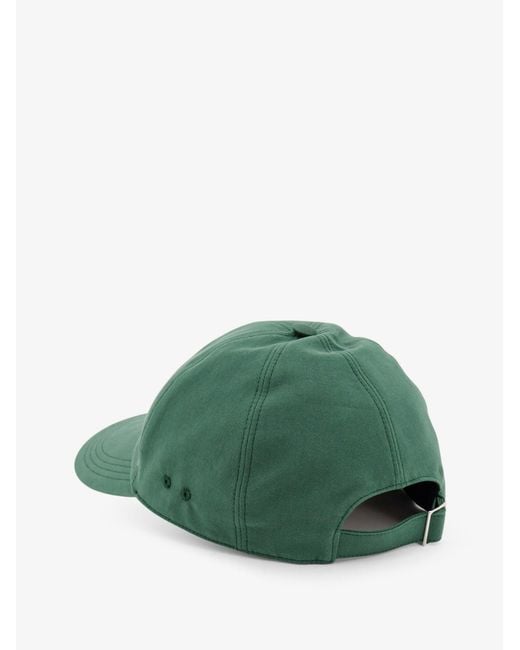 Dior Green Cotton Baseball Hat for men