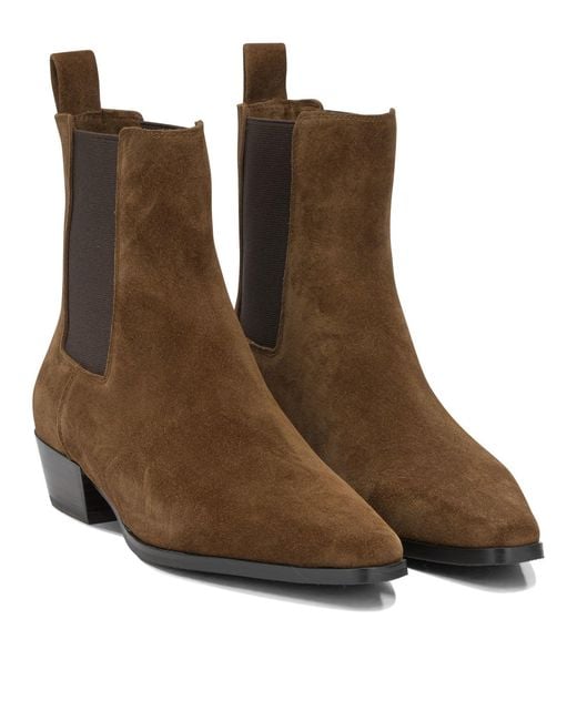 Strategia Brown Suede Leather Boots