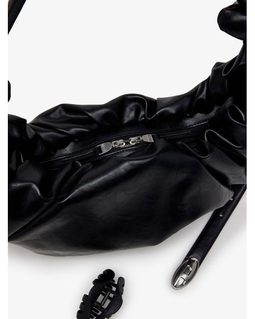 DIESEL Black Grab-D Hobo L Pu Crossbody Bag
