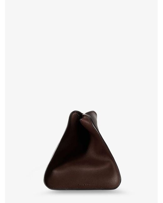 The Row Brown Peggy Leather Handbag