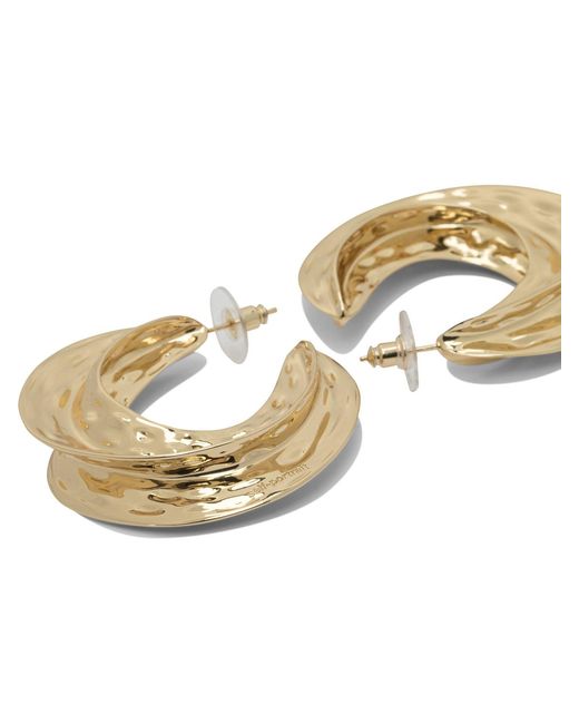 Self-Portrait Metallic Hoop Earrings