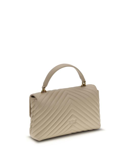 Pinko Natural Love Lady Handbag-Grigio Fumo-Antique