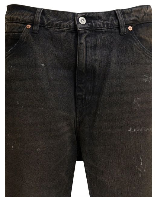 Our Legacy Gray Capri Cut Shorts Brown for men
