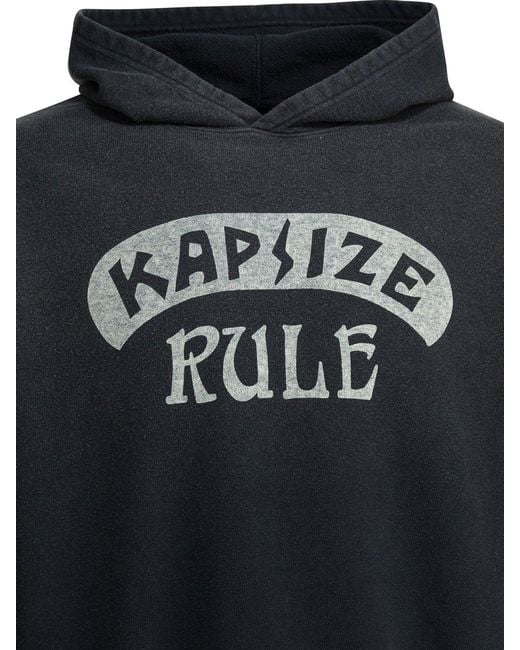 Kapital Gray Kapsize Rule Hoodie for men