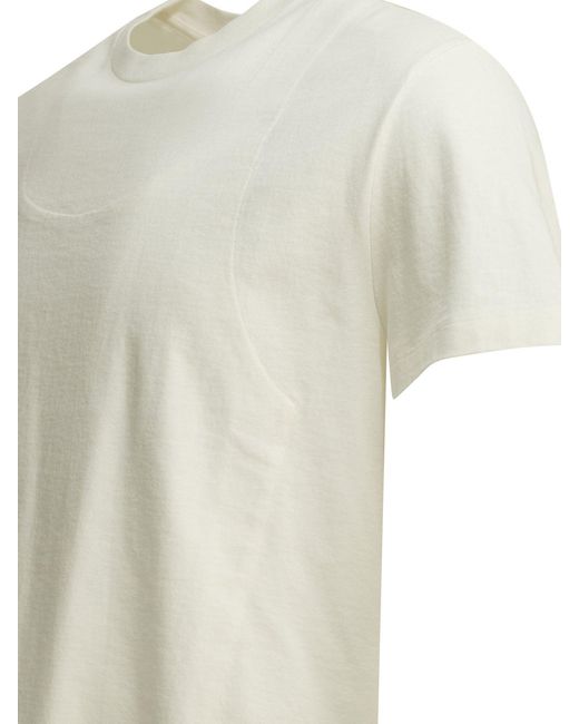 Maison Margiela White Double Layer Crew-Neck T-Shirt