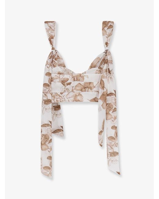 Lavi White Ramie Top Seraphina